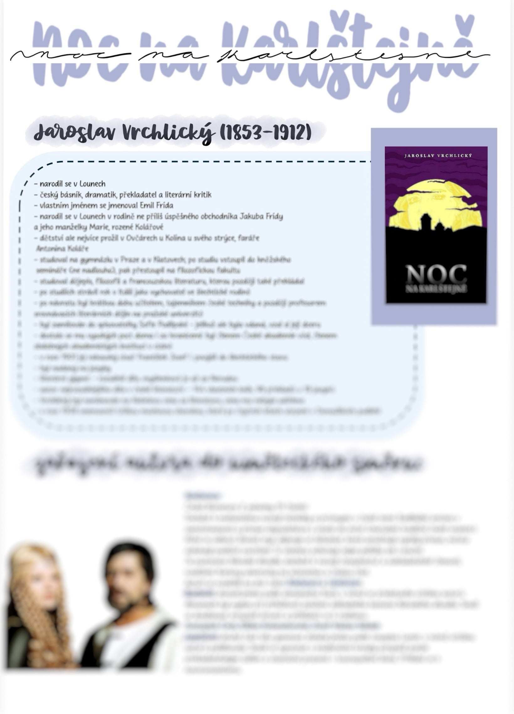 Noc na Karlštejně - Jaroslav Vrchlický