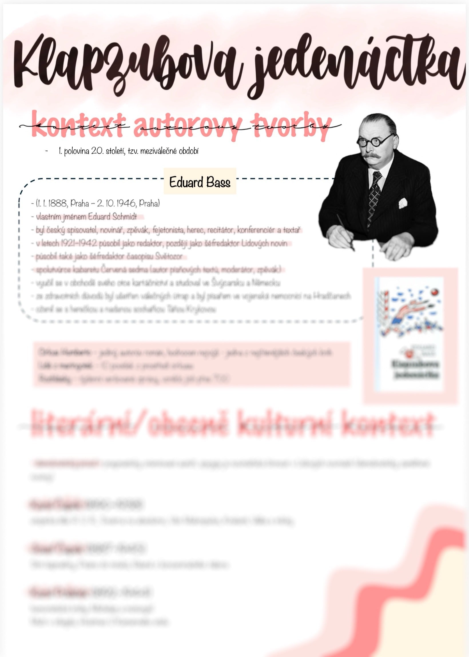 Klapzubova jedenáctka - Eduard Bass