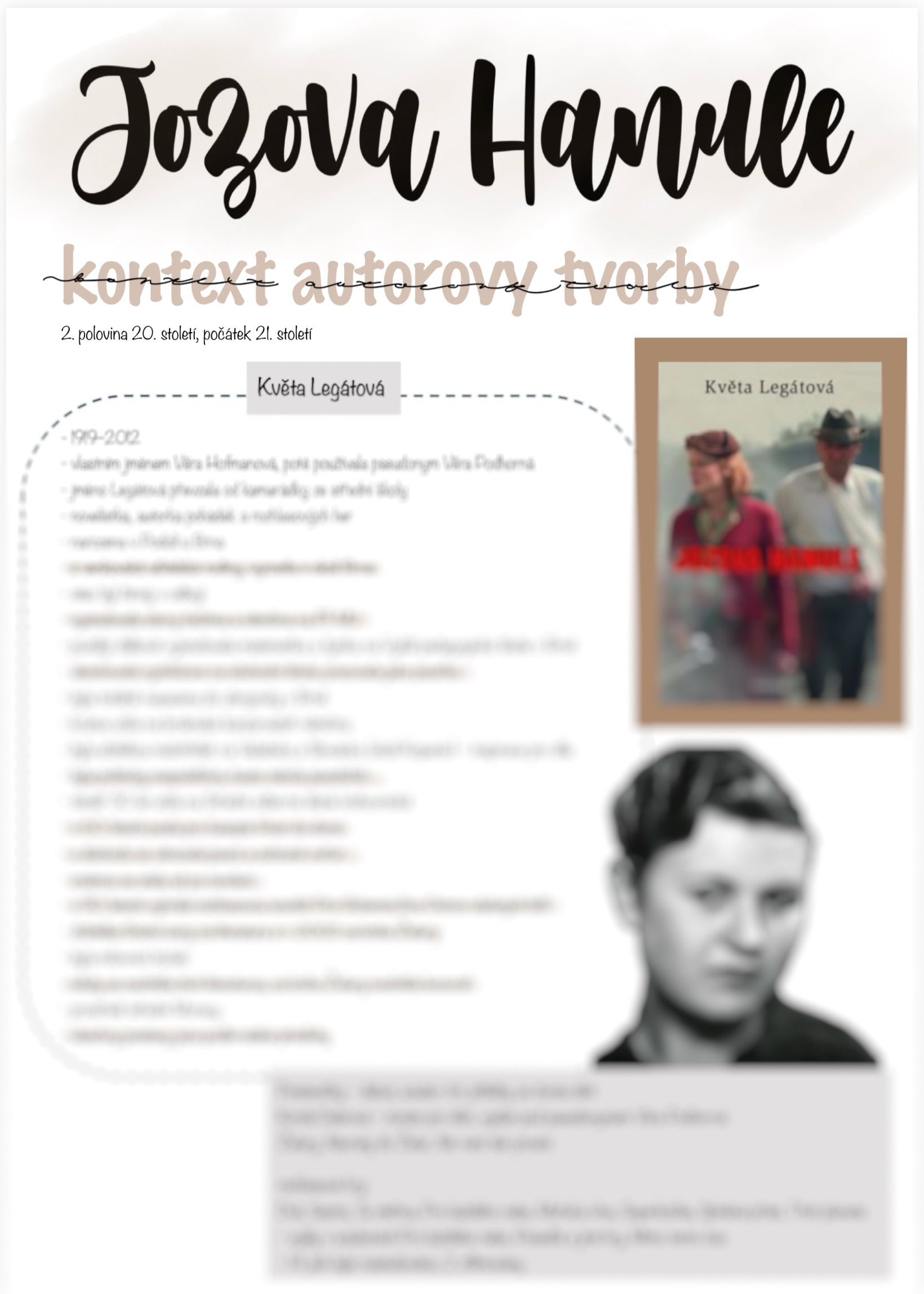 Jozova Hanule - Květa Legátová