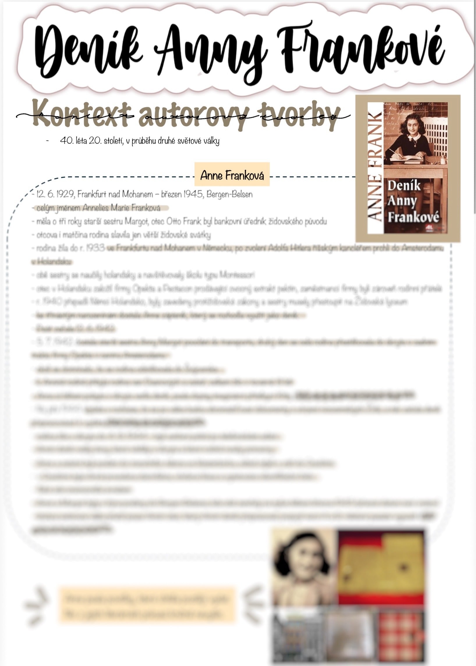 Deník Anny Fankové - Anne Franková