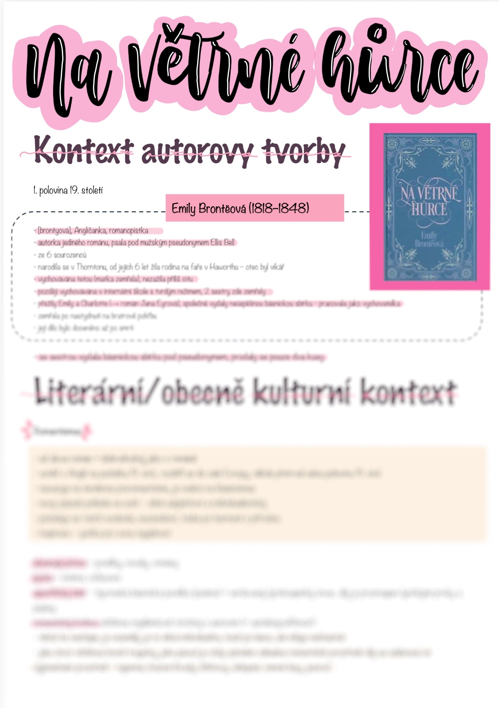 Na Větrné hůrce - Emily Brontëová