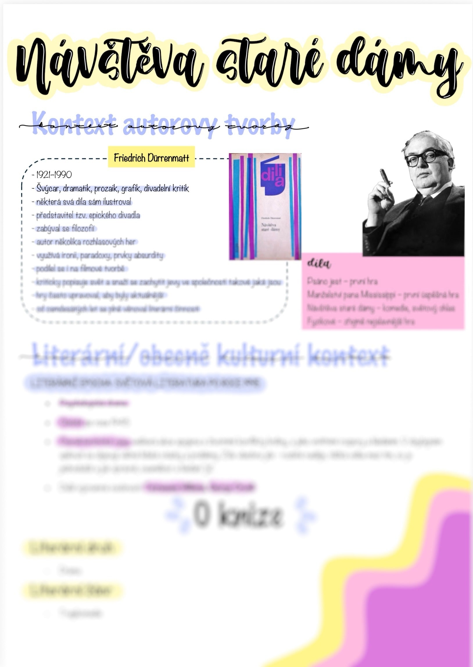 Návštěva staré dámy - Friedrich Dürrenmatt