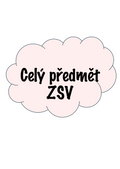 CELÝ PŘEDMĚT ZSV
